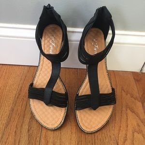 Forever Black Sandals.